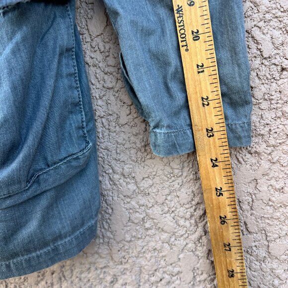 Banana Republic Womens Jacket Size Medium Gray Zip Utility Surplus Jack Gorpcore - Picture 10 of 10